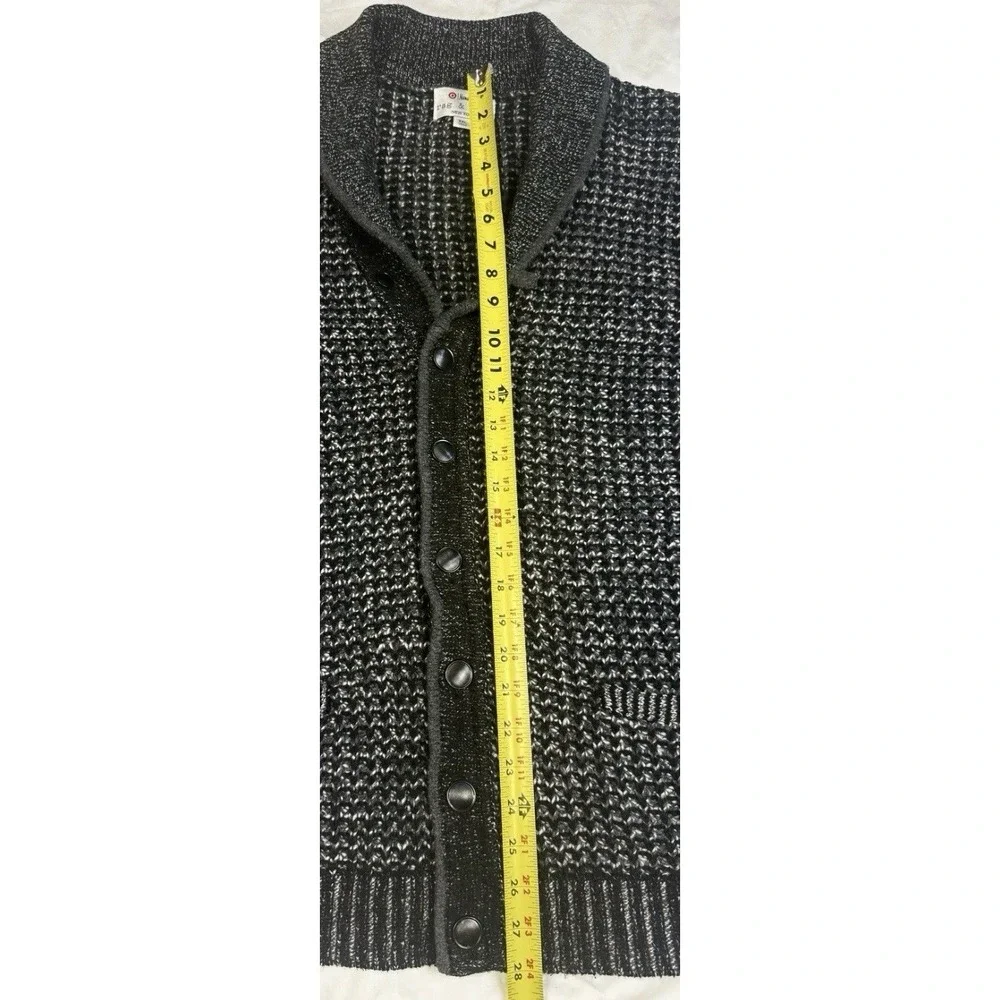 Rag & Bone X Neiman Marcus Sweater-Men 2XL-Gray Wool Blend Shawl Collar Cardigan